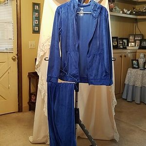 Super cute velour track suit